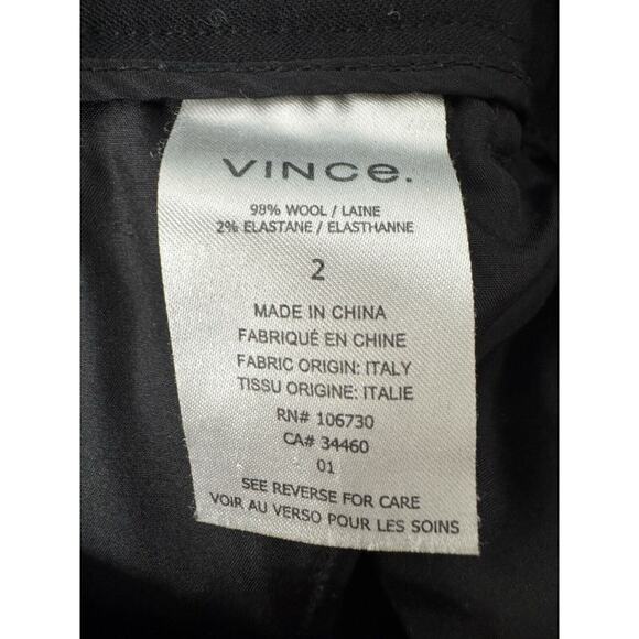 Vince Wool Wide Leg Dress Pants Office Work Interview Luxury Designer High End 2 - Picture 6 of 8